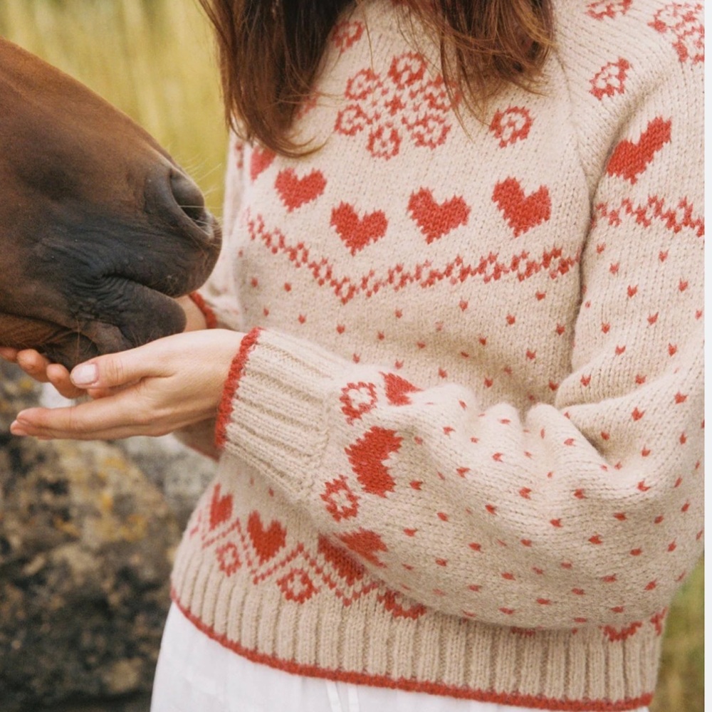 Christy Dawn Francesca Sweater in Crimson Heart - Picture 4 of 9